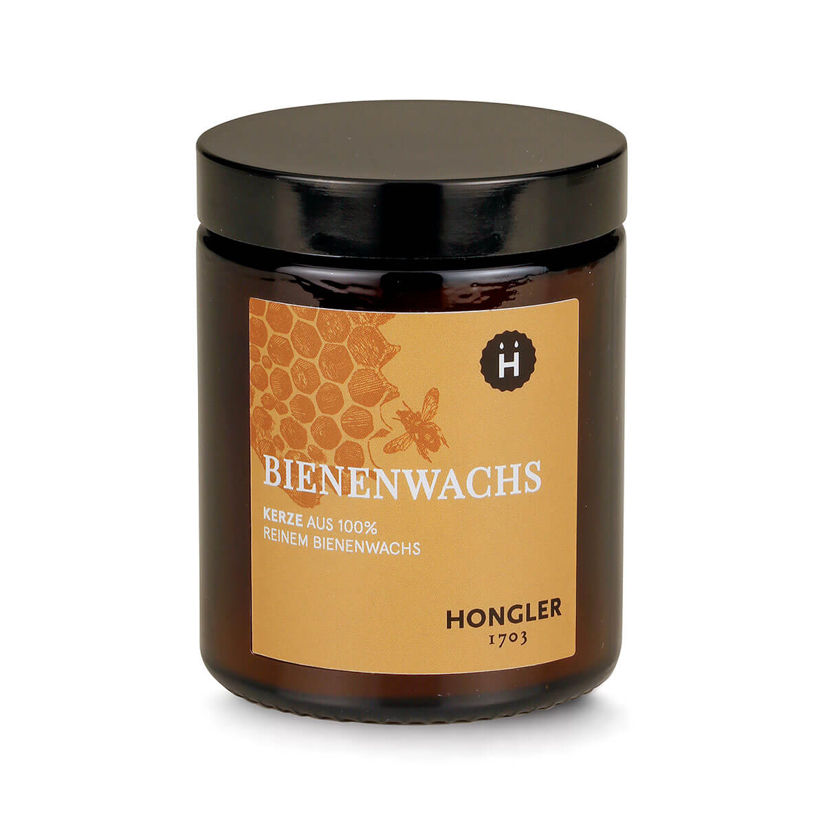 Bienenwachskerze Apothekerglas